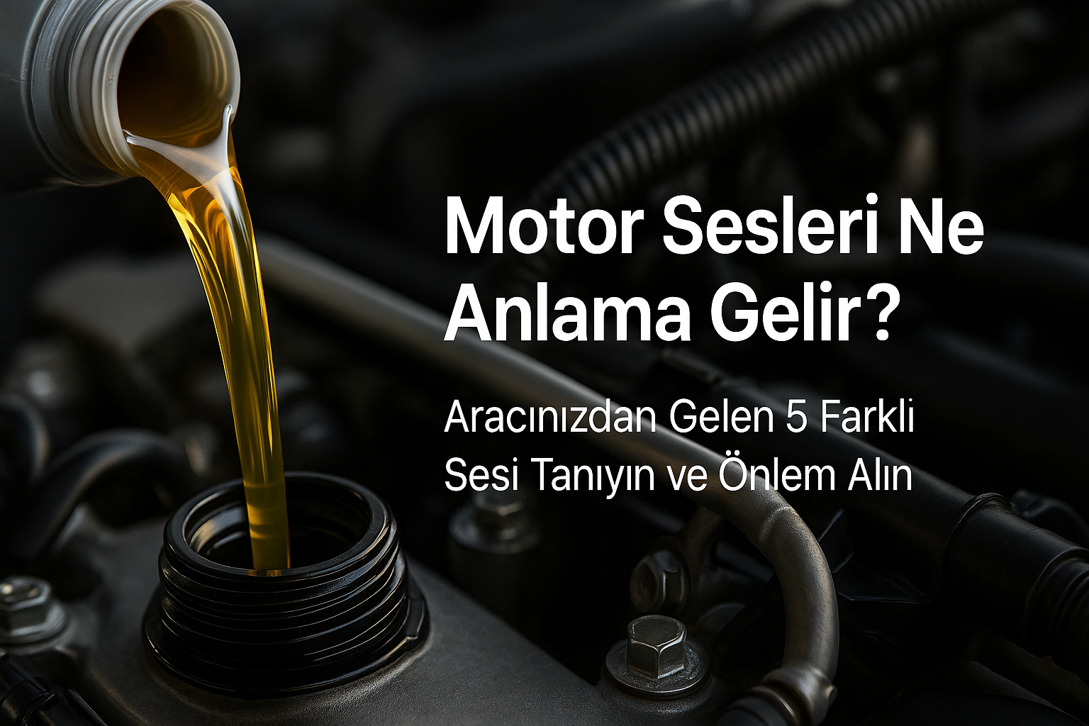 Motor Sesleri Ne Anlama Gelir? Aracınızdan Gelen 5 Farklı Sesi Tanıyın ve Önlem Alın